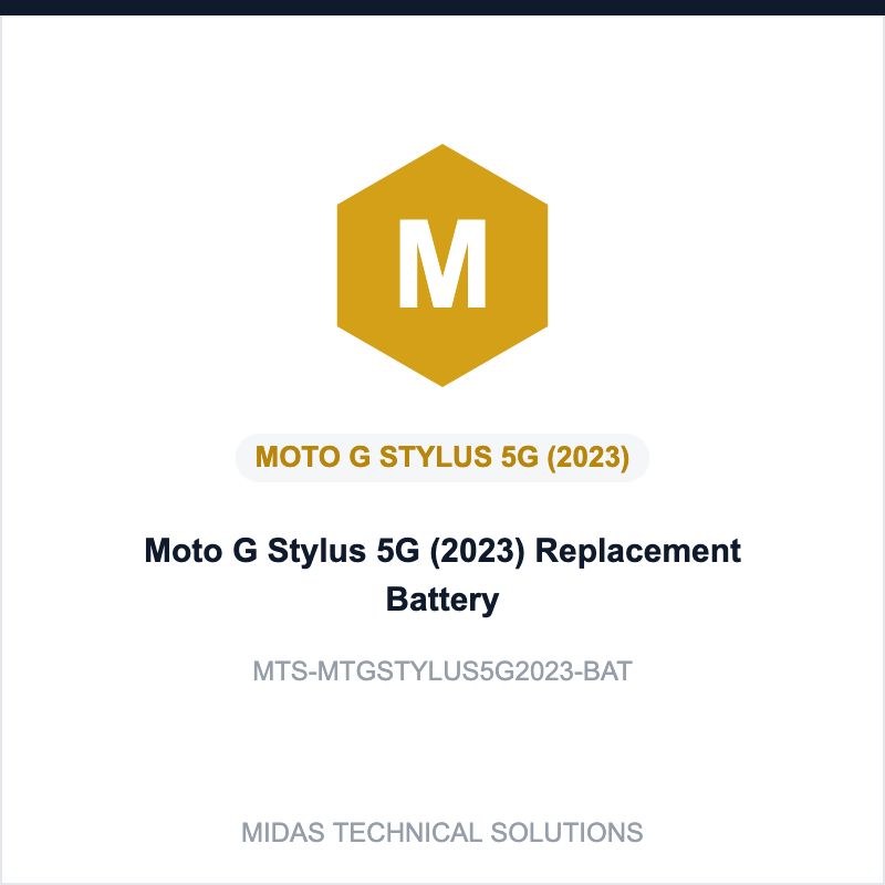 Moto G Stylus 5G (2023) Replacement Battery