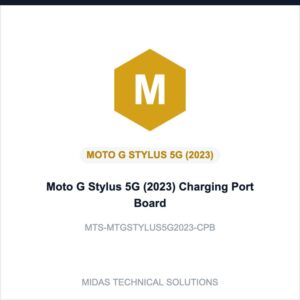 Moto G Stylus 5G (2023) Charging Port Board
