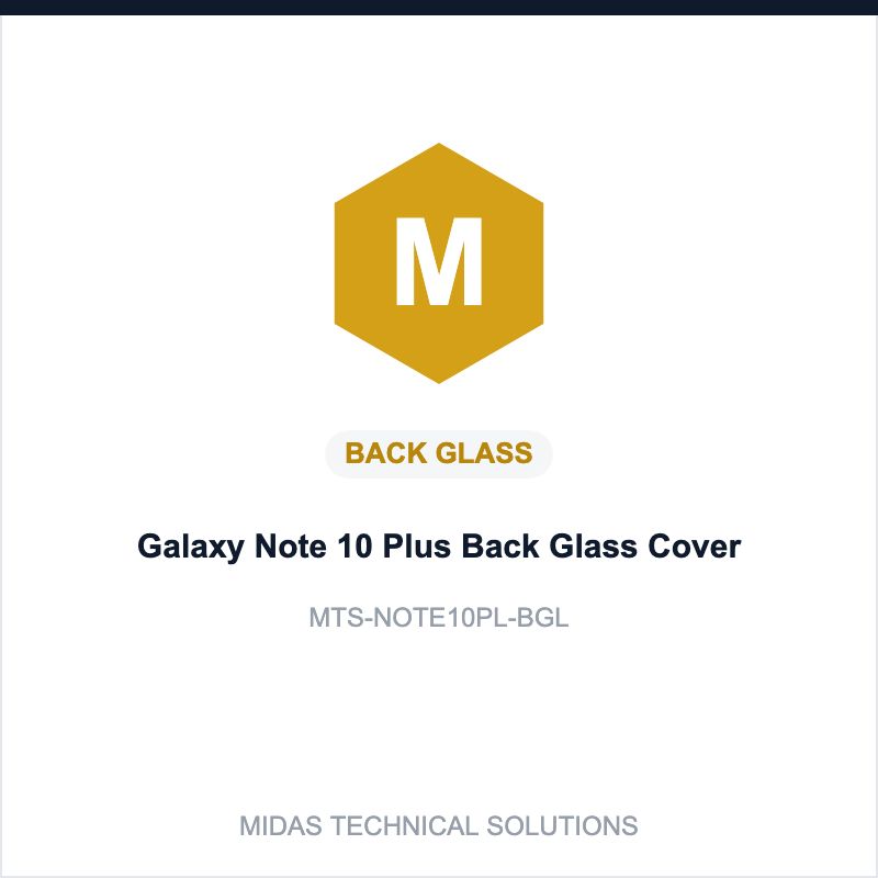 Galaxy Note 10 Plus Back Glass Cover