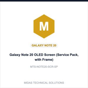 Galaxy Note 20 OLED Screen (Service Pack, with Frame)