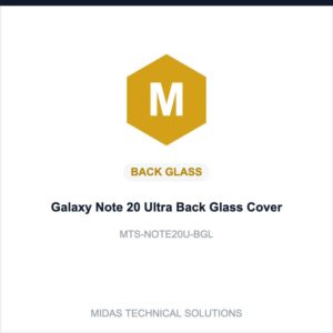 Galaxy Note 20 Ultra Back Glass Cover