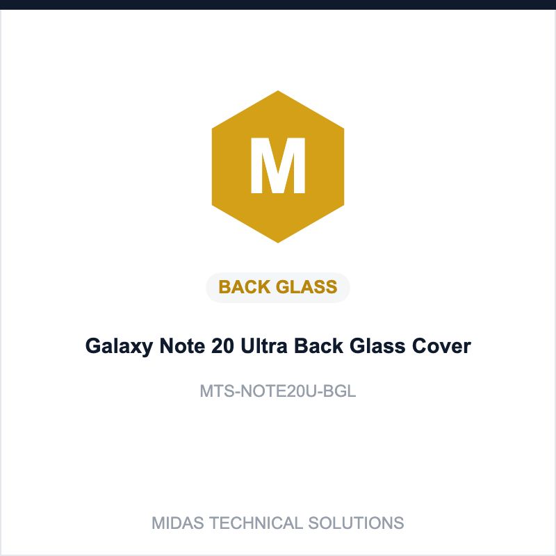 Galaxy Note 20 Ultra Back Glass Cover