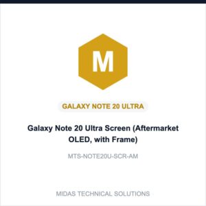 Galaxy Note 20 Ultra Screen (Aftermarket OLED, with Frame)