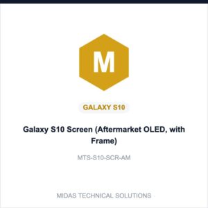 Galaxy S10 Screen (Aftermarket OLED, with Frame)