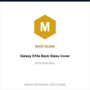 Galaxy S10e Back Glass Cover