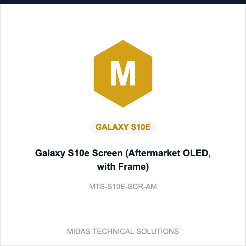 Galaxy S10e Screen (Aftermarket OLED, with Frame)