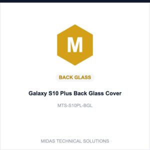 Galaxy S10 Plus Back Glass Cover
