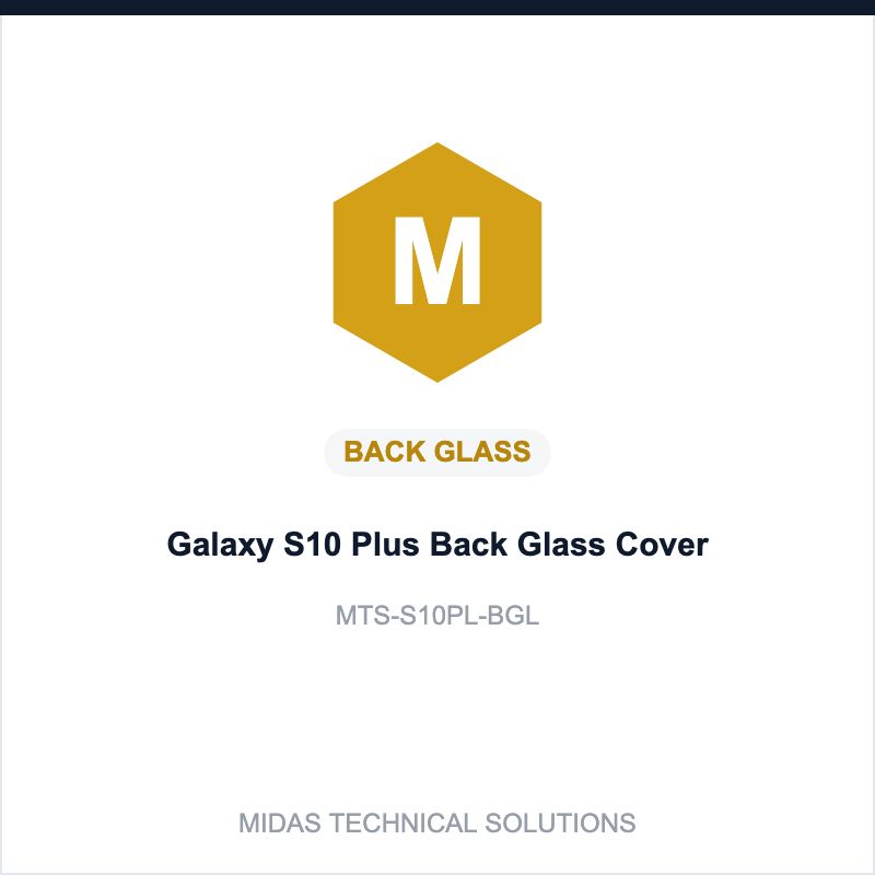 Galaxy S10 Plus Back Glass Cover