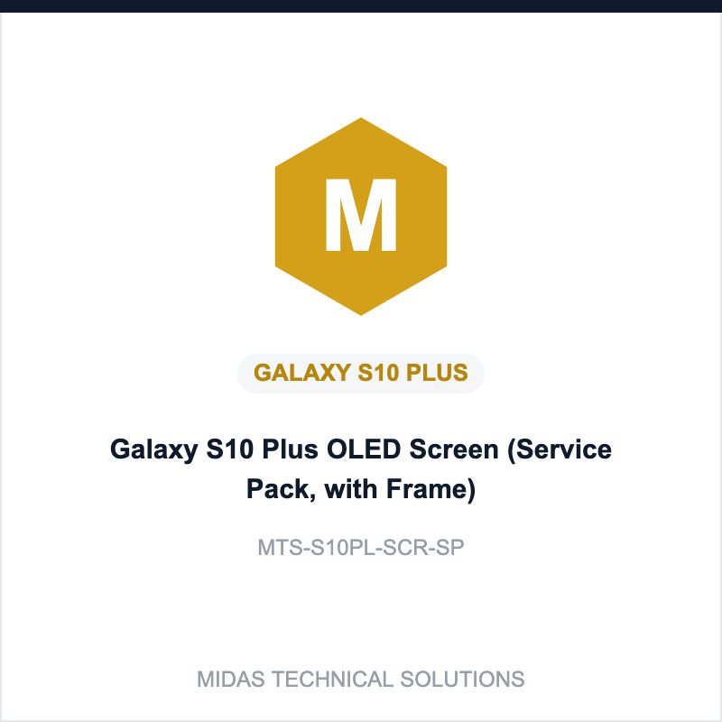 Galaxy S10 Plus OLED Screen (Service Pack, with Frame)