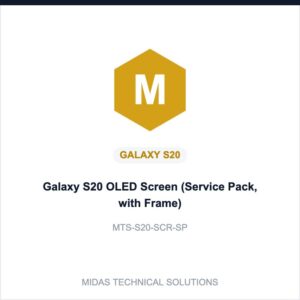 Galaxy S20 OLED Screen (Service Pack, with Frame)
