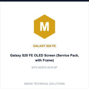 Galaxy S20 FE OLED Screen (Service Pack, with Frame)