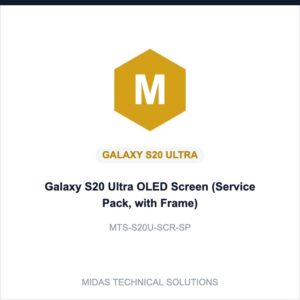 Galaxy S20 Ultra OLED Screen (Service Pack, with Frame)