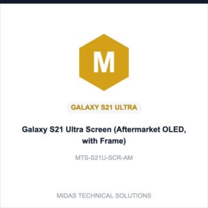 Galaxy S21 Ultra Screen (Aftermarket OLED, with Frame)