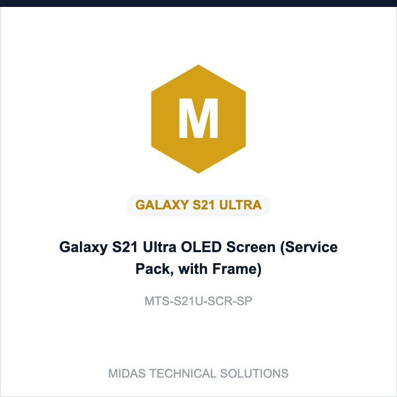 Galaxy S21 Ultra OLED Screen (Service Pack, with Frame)