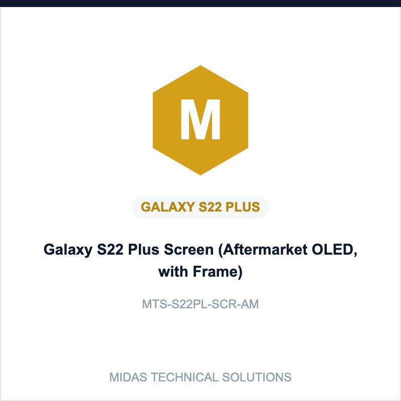 Galaxy S22 Plus Screen (Aftermarket OLED, with Frame)
