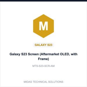 Galaxy S23 Screen (Aftermarket OLED, with Frame)