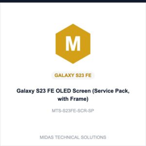 Galaxy S23 FE OLED Screen (Service Pack, with Frame)