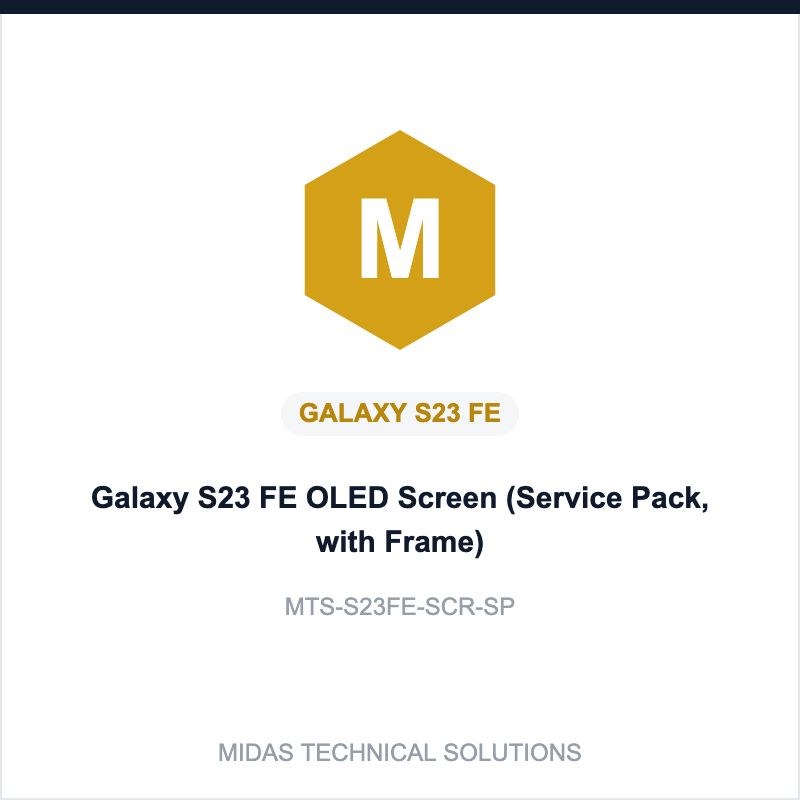 Galaxy S23 FE OLED Screen (Service Pack, with Frame)