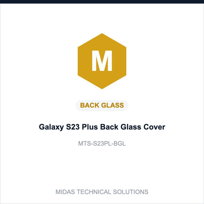 Galaxy S23 Plus Back Glass Cover