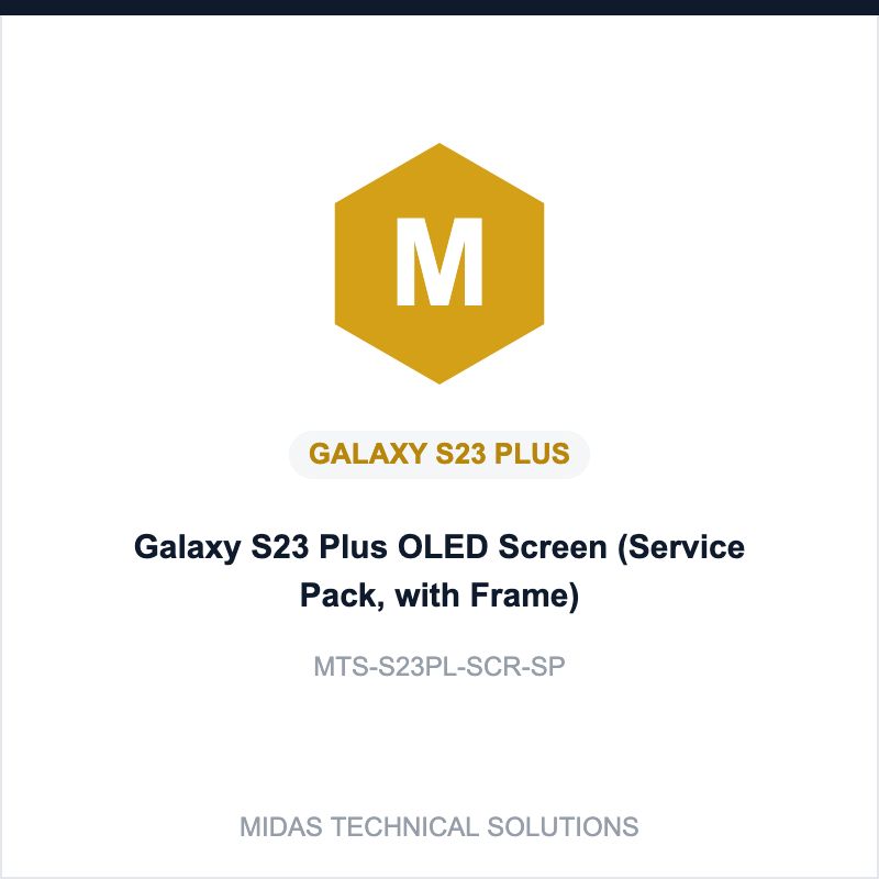 Galaxy S23 Plus OLED Screen (Service Pack, with Frame)