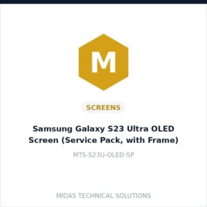Samsung Galaxy S23 Ultra OLED Screen (Service Pack, with Frame)
