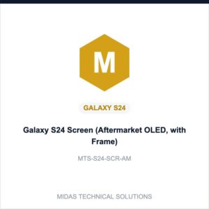 Galaxy S24 Screen (Aftermarket OLED, with Frame)