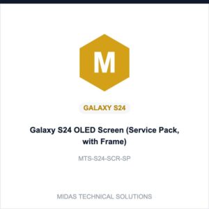 Galaxy S24 OLED Screen (Service Pack, with Frame)