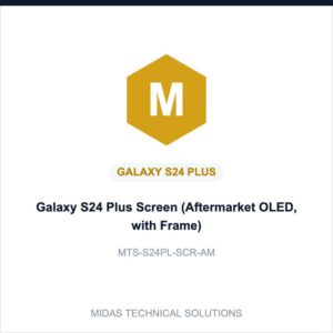 Galaxy S24 Plus Screen (Aftermarket OLED, with Frame)