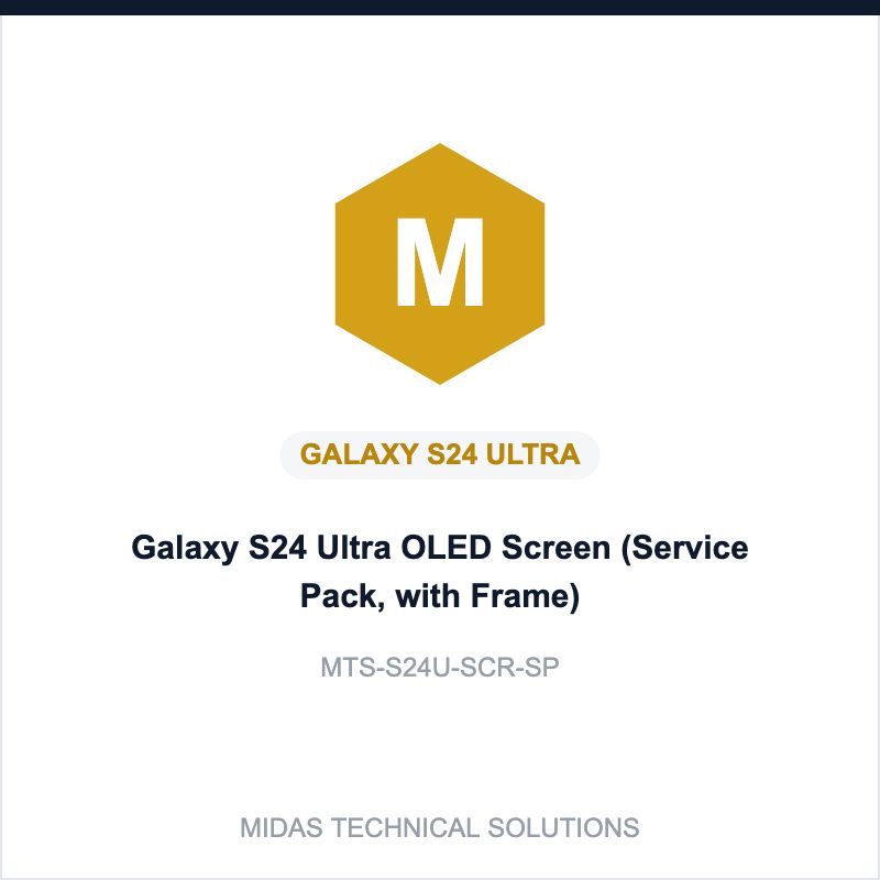 Galaxy S24 Ultra OLED Screen (Service Pack, with Frame)