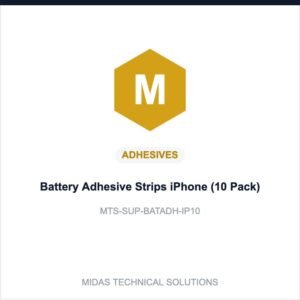 Midas Technical Solutions product card for Battery Adhesive Strips iPhone (10 Pack), SKU MTS-SUP-BATADH-IP10