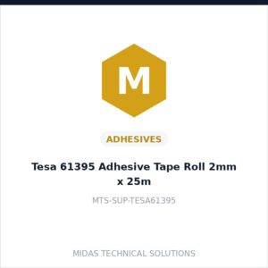 Tesa 61395 Adhesive Tape Roll 2mm x 25m
