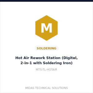 Hot Air Rework Station (Digital, 2-in-1 with Soldering Iron)