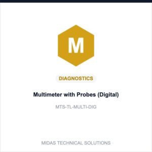 Midas Technical Solutions product card for Multimeter with Probes (Digital), SKU MTS-TL-MULTI-DIG